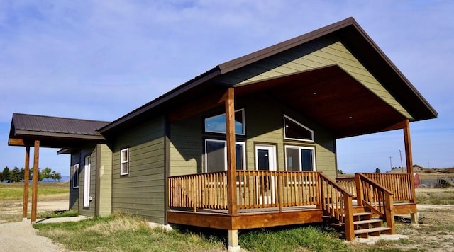 72 River Ct N, Eureka, MT 59917 - view of side of property with metal roof