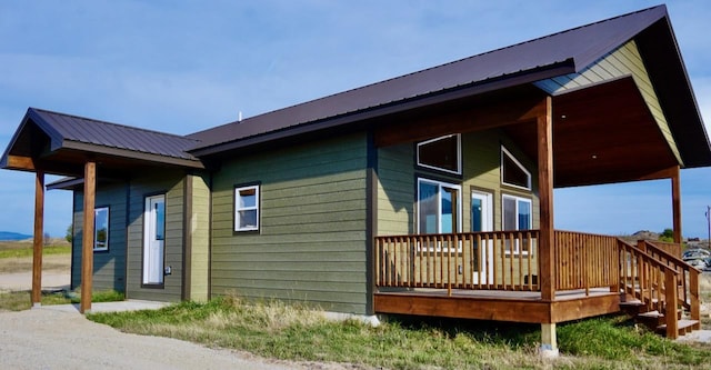 72 River Ct N, Eureka, MT 59917 - view of home's exterior with metal roof