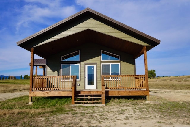 72 River Ct N, Eureka, MT 59917 - view of front of home with a deck