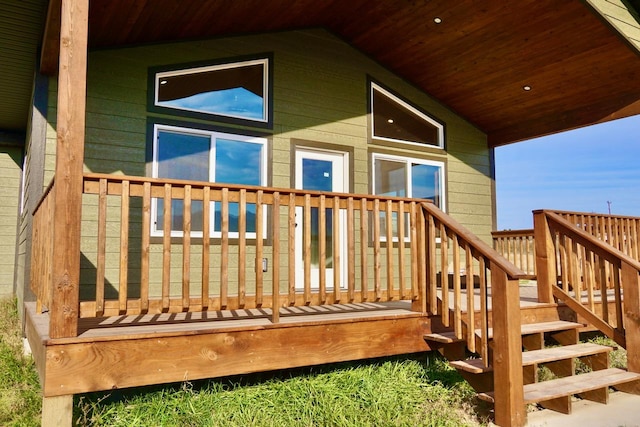 72 River Ct N, Eureka, MT 59917 - wooden deck with a porch