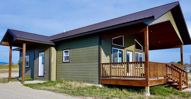 72 River Ct N, Eureka, MT 59917 - view of home's exterior featuring metal roof