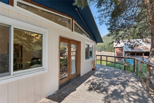 1627 Foothill Rd, Kalispell, MT 59901 - view of wooden terrace