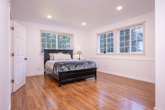 bedroom featuring hardwood / wood-style flooring