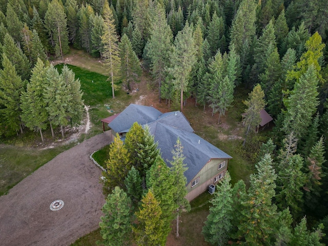 44 Copper Ridge Rd, Trout Creek, MT 59874 - aerial view featuring a view of trees