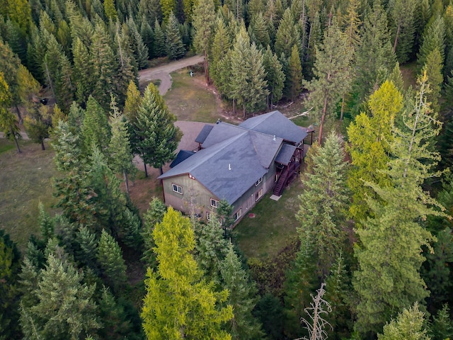 44 Copper Ridge Rd, Trout Creek, MT 59874 - birds eye view of property with a view of trees