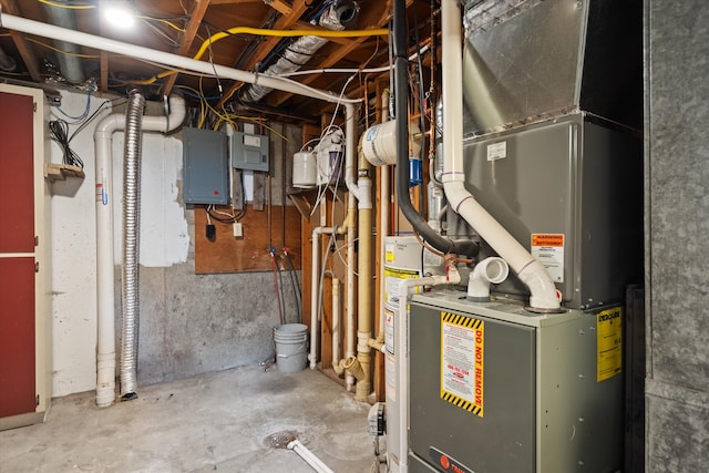 utility room with electric panel