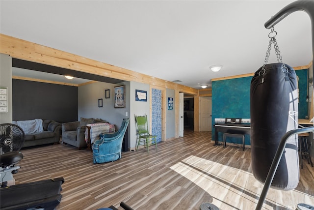 28 W Ashley Hills Dr, Kalispell, MT 59901 - living room featuring wood finished floors