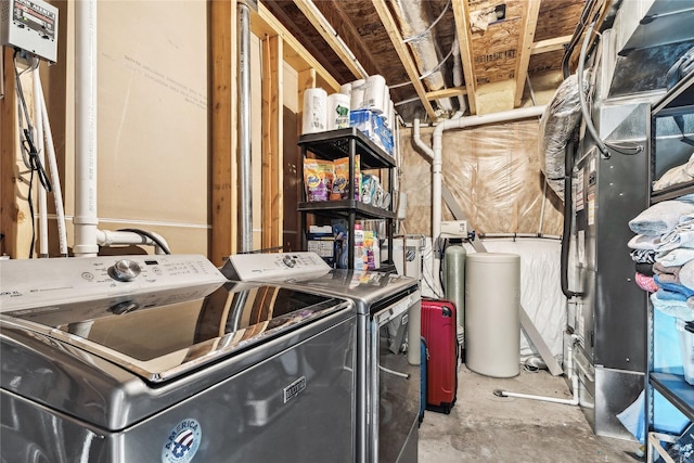 28 W Ashley Hills Dr, Kalispell, MT 59901 - laundry area with washing machine and clothes dryer