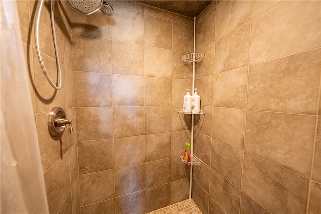 bathroom with walk in shower