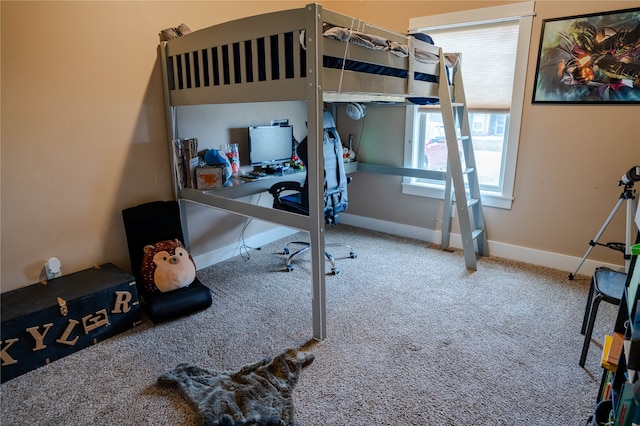 bedroom with carpet flooring