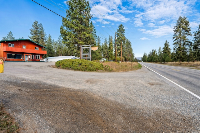 view of road