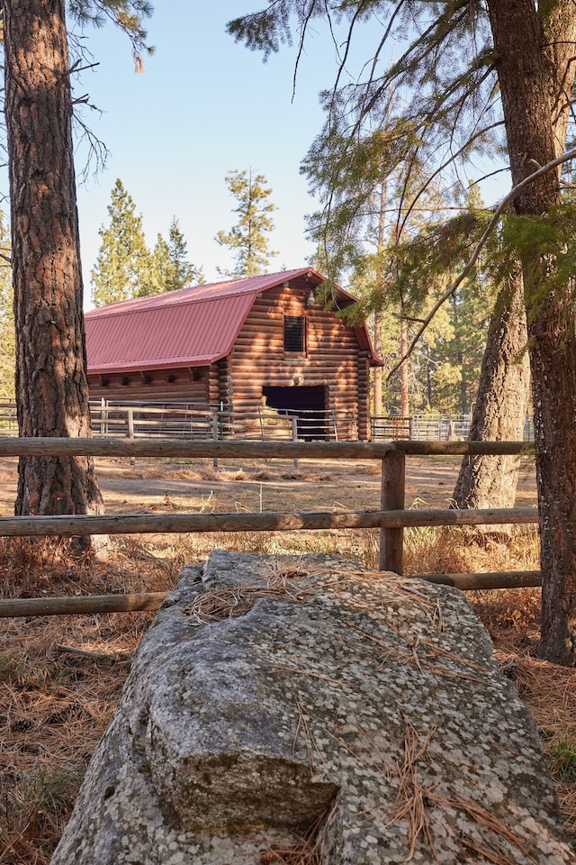 view of outdoor structure