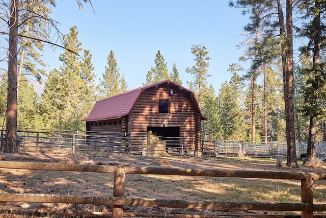 view of outdoor structure