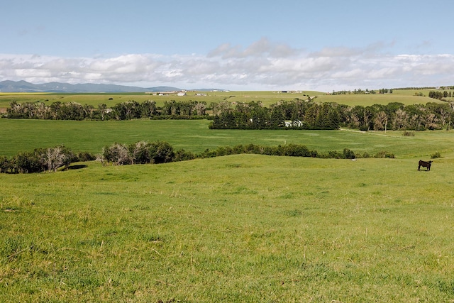 6058 Cottonwood Creek Rd, Lewistown, MT 59457 - view of rural area featuring a pastoral area and a mountainous background