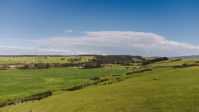 mountain view with a rural view