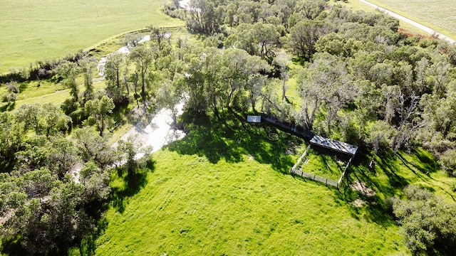 drone / aerial view featuring a rural view