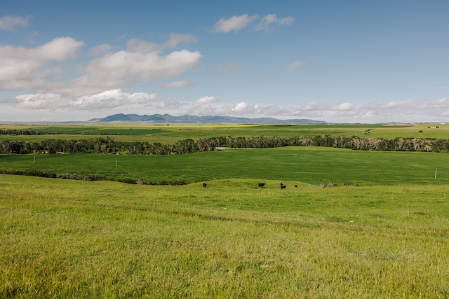 property view of mountains featuring a rural view