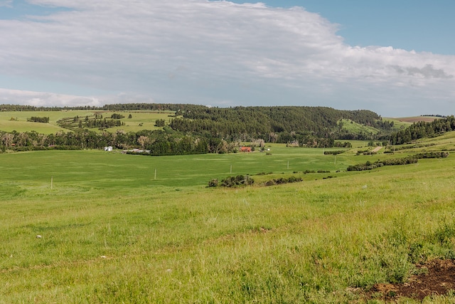 view of mountain feature featuring a rural view