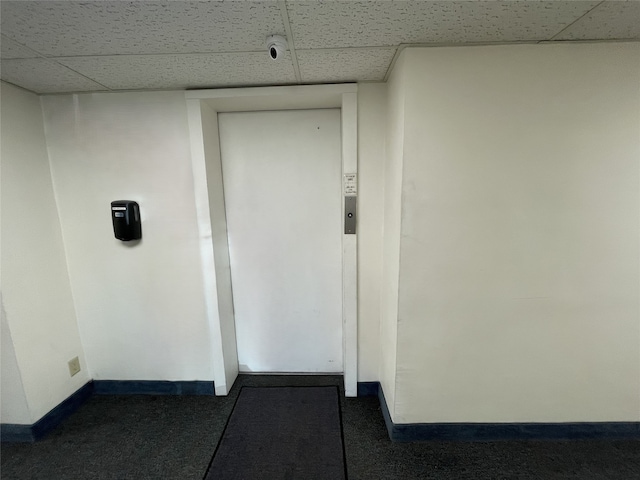 view of exterior entry with elevator