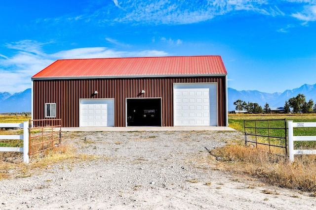 52772 Herak Rd, Charlo, MT 59824 - detached garage featuring fence and a mountain view