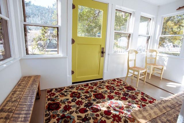 view of sunroom / solarium