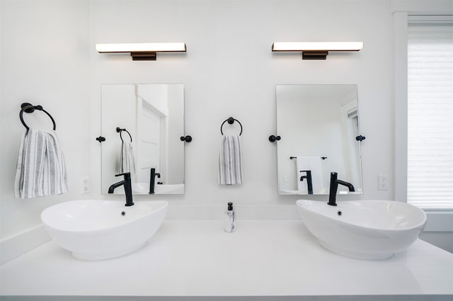 bathroom with vanity