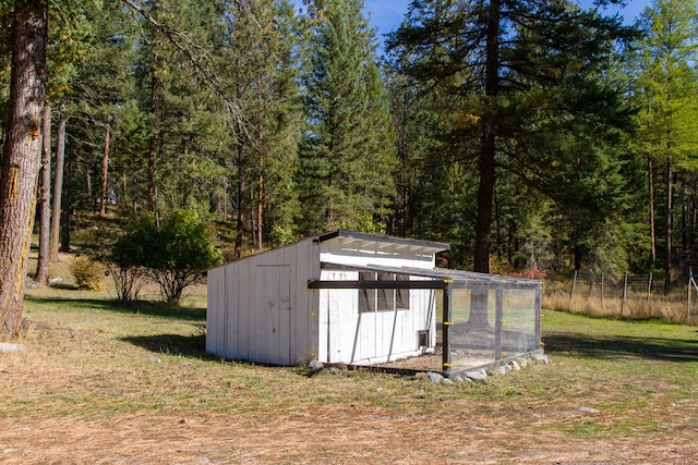 view of outdoor structure