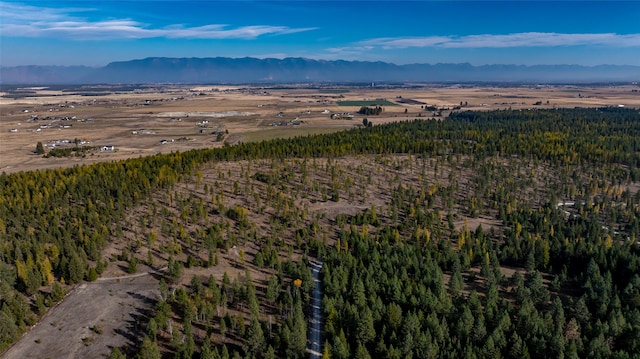 aerial view featuring a mountain view