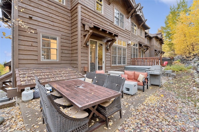 89 Slopeside Dr Unit 4, Whitefish, MT 59937 - view of patio with outdoor dining area and an outdoor living space