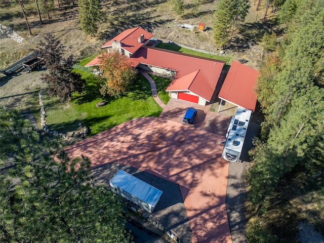 birds eye view of property