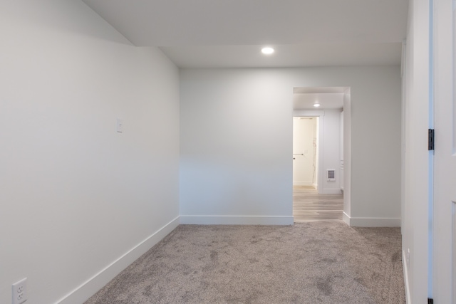 view of carpeted empty room