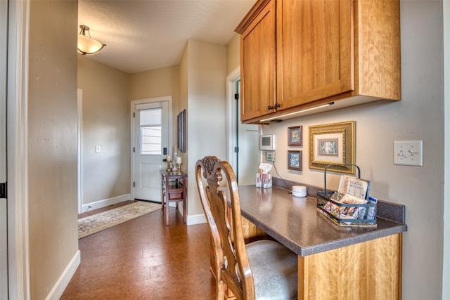 view of dining room