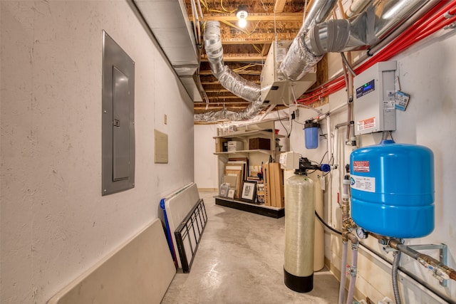 utility room with electric panel