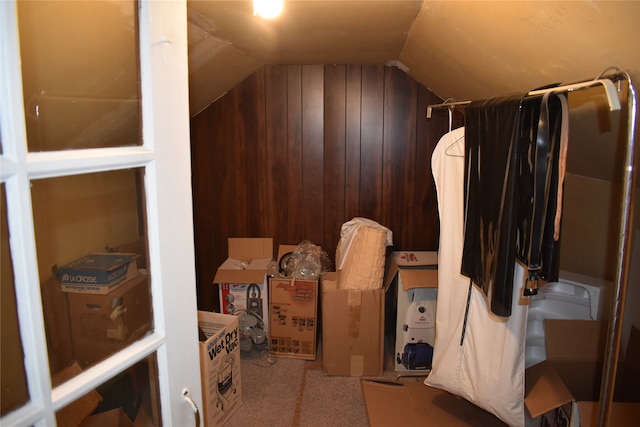 view of storage room