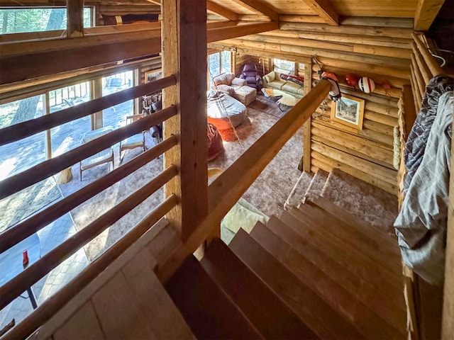 view of attic