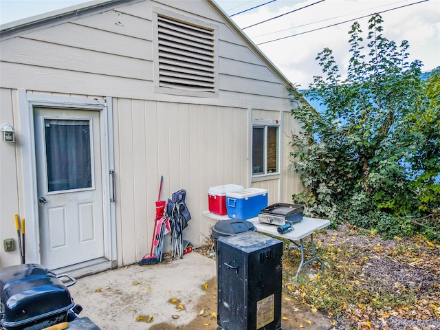 view of home's exterior featuring a patio area