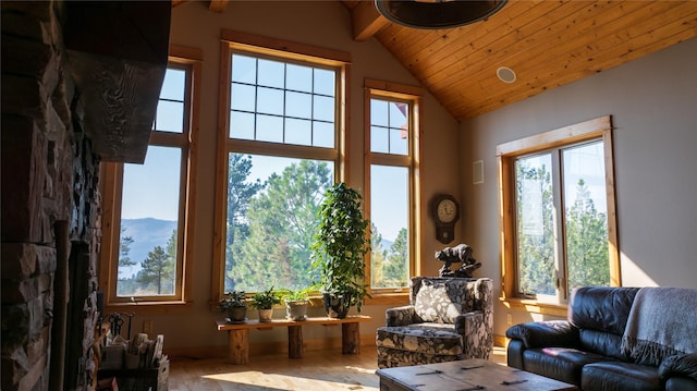 4025 Sunset Ridge Dr, Helena, MT 59602 - interior space with beam ceiling