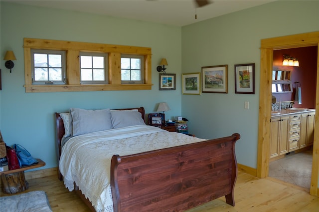 4025 Sunset Ridge Dr, Helena, MT 59602 - bedroom featuring baseboards, light wood-style flooring, and multiple windows