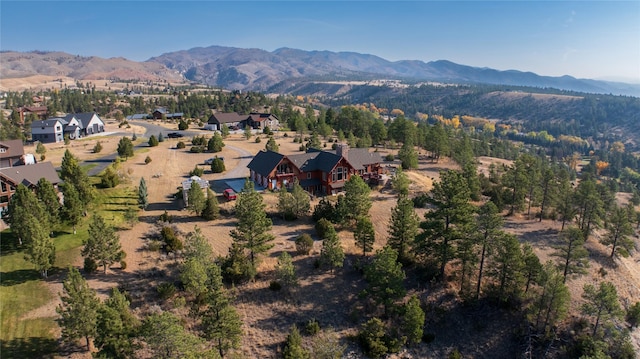 4025 Sunset Ridge Dr, Helena, MT 59602 - birds eye view of property with a mountain view