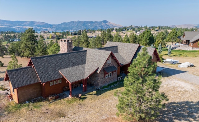 4025 Sunset Ridge Dr, Helena, MT 59602 - drone / aerial view with a mountain view