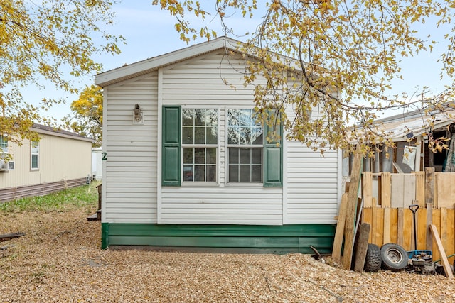 view of property exterior