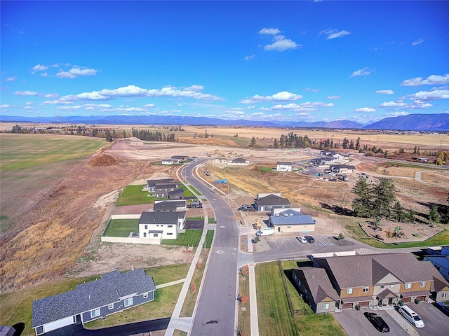 bird's eye view featuring a mountain view