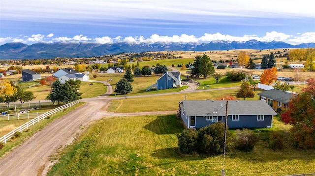 39425 Abel Ln, Polson, MT 59860 - aerial view of residential area featuring a mountainous background