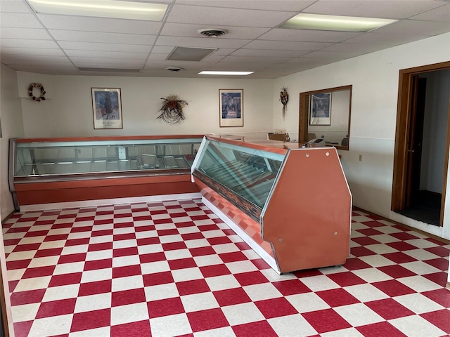 5 1st St N, Cascade, MT 59421 - misc room with tile patterned floors and a drop ceiling