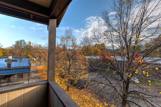 view of balcony