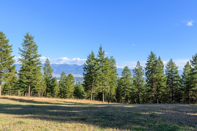 view of landscape with a mountain view