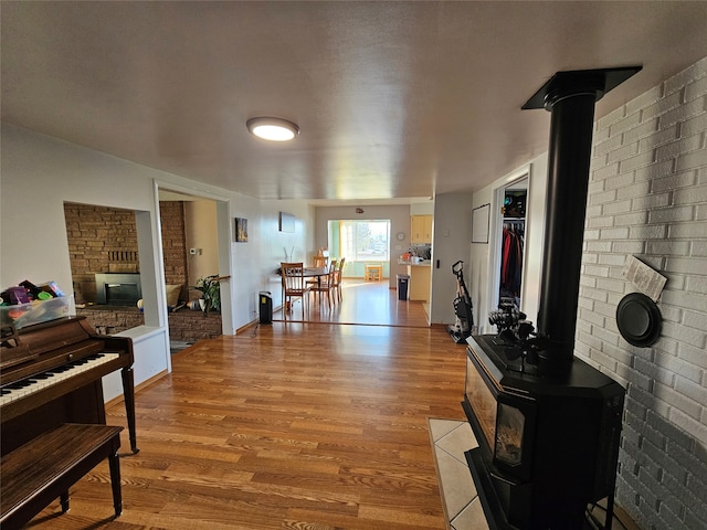 hall featuring light hardwood / wood-style flooring