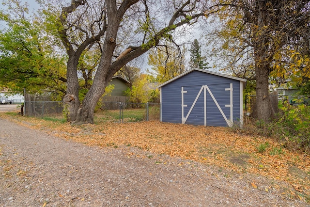 view of outdoor structure