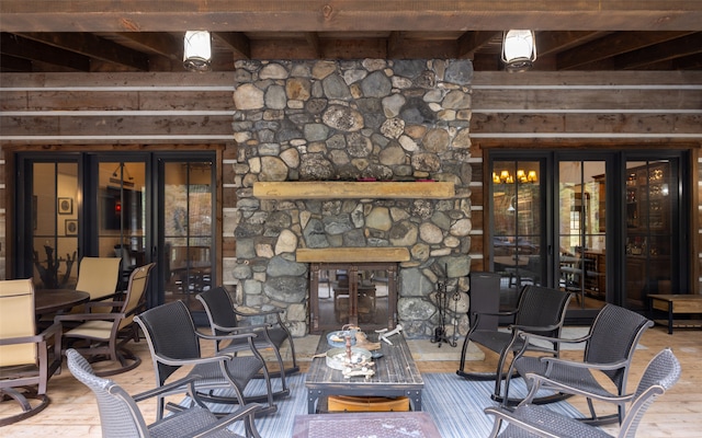 view of patio / terrace with french doors