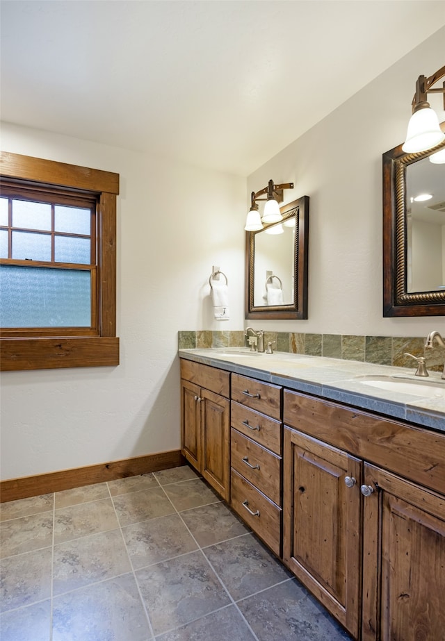 bathroom with vanity